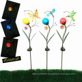 Beautiful Garden Solar Lighted Decoration Metal Peacock Stake